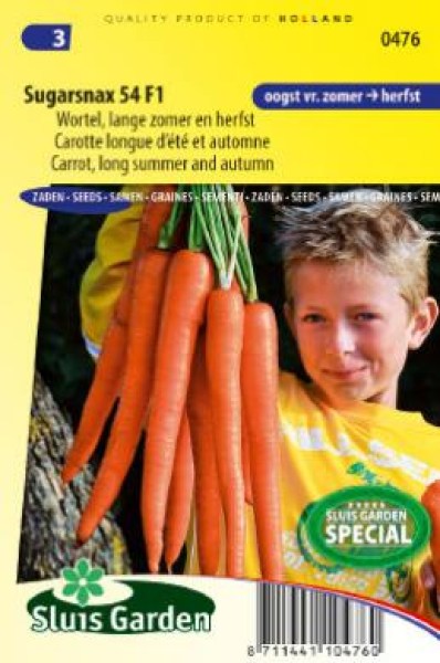 Sladkámrkva, dlhá mrkva, SUPERSNAX, semena mrkvy